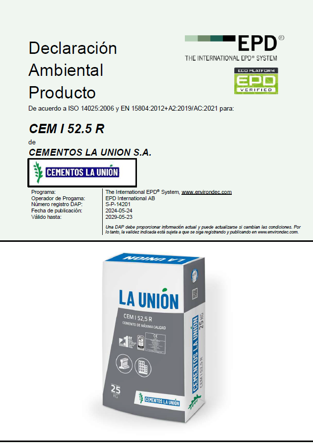 Certificaciones CEMENTOS LA UNION